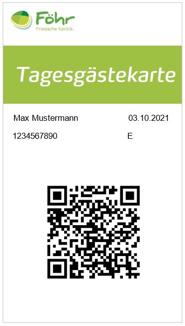 Tagesgästekarte Erwachsene